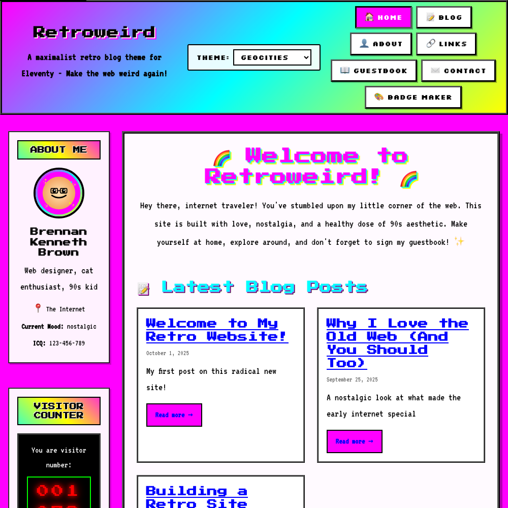 Retroweird screenshot